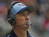 Head coach Ken Whisenhunt of the Tennessee Titans walks the sidelines while coaching against the Houston Texans in the third quarter in a NFL game on November 30, 2014