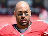Inside linebacker Michael Wilhoite #57 of the San Francisco 49ers looks on during the preseason game against the San Diego Chargers at Levi's Stadium on August 24, 2014