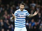 Charlie Austin of QPR celebrates his goal during the Barclays Premier League match between Queens Park Rangers and West Bromwich Albion at Loftus Road on December 20, 2014