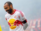 Thierry Henry #14 of New York Red Bulls looks on prior to the game against D.C. United at Red Bull Arena on March 16, 2013