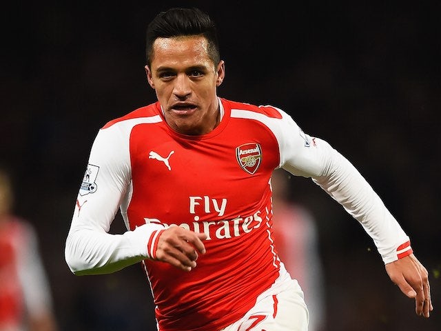 Alexis Sanchez in action for Arsenal on December 13, 2014