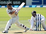 Brendon McCullum of New Zealand bats during day one of the First Test match between New Zealand and Sri Lanka at Hagley Oval on December 26, 2014