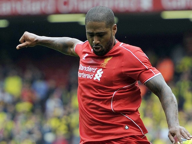 Glen Johnson in action for Liverpool on August 10, 2014