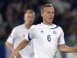 Gudmundur Thorarinsson during the UEFA U21 European Championships qualifying football match between France and Iceland, on September 8, 2014