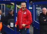 Keith Millen caretaker manager of Crystal Palace shouts from the touchline during the Barclays Premier League match against Queens Park Rangers on December 28, 2014