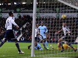 Fernando of Manchester City scores the opening goal during the Barclays Premier League match between West Bromwich Albion and Manchester City at The Hawthorns on December 26, 2014