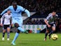 Yaya Toure of Manchester City scores his team's second goal from the penalty spot during the Barclays Premier League match between West Bromwich Albion and Manchester City at The Hawthorns on December 26, 2014