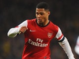 Serge Gnabry in action for Arsenal on January 24, 2014