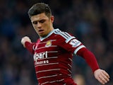 Aaron Cresswell in action for West Ham on December 28, 2014