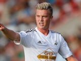 Adam King in action for Swansea on July 29, 2014
