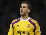 Adrian in action for West Ham on January 1, 2014