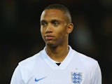 Brendan Galloway lines up for England U19s on November 19, 2014