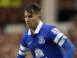 Bryan Oviedo in action for Everton on January 4, 2014