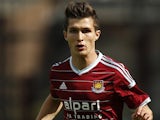 Dan Potts in action for West Ham on August 9, 2014