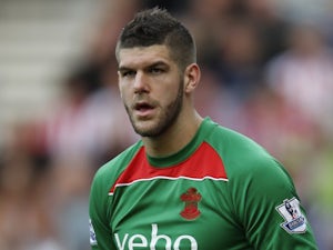 Fraser Forster in action for Southampton on October 18, 2014