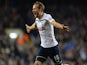 Tottenham Hotspur's English striker Harry Kane celebrates scoring their first goal during the English Premier League football match against Chelsea on January 1, 2015