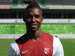 Modibo Maiga at the team photocall for Metz in September 2014