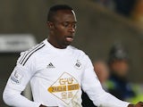 Modou Barrow in action for Swansea on November 29, 2014
