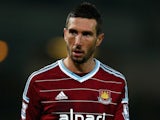 Morgan Amalfitano in action for West Ham on November 29, 2014