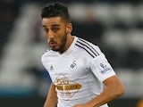 Neil Taylor in action for Swansea on November 29, 2014