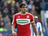 Rhys Williams of Middlesbrough in action during the npower Championship match between Sheffield Wednesday and Middlesbrough at Hillsborough Stadium on May 4, 2013