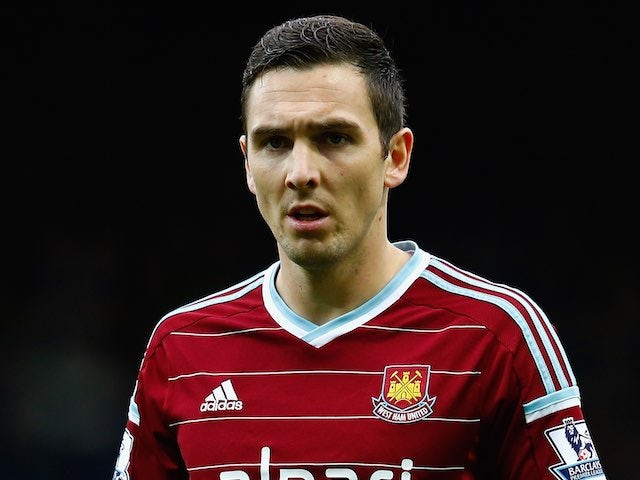 Stewart Downing in action for West Ham on December 7, 2014