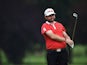 Andy Sullivan of England plays a shot during the second round of the South African Open at Glendower Golf Club on January 9, 2015