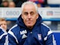 Ipswich Town manager Mick McCarthy looks on before kick off during the Sky Bet Championship match between Ipswich Town and Derby County at Portman Road on January 10, 2015