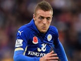 Jamie Vardy in action for Leicester on November 1, 2014