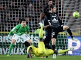 Nantes' Guinean forward Ismael Bangoura tries to score a goal during the French L1 football match between Nantes (FCN) and Metz (FCM) on January 11, 2015