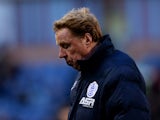 Harry Redknapp, manager of QPR looks on during the Barclays Premier League match between Burnley and Queens Park Rangers at Turf Moor on January 10, 2015