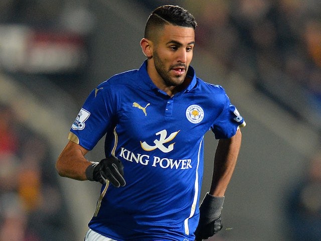 Riyad Mahrez in action for Leicester on December 28, 2014
