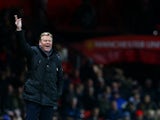 Ronald Koeman, manager of Southampton reacts on the touchline during the Barclays Premier League match between Manchester United and Southampton at Old Trafford on January 11, 2015