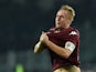 Kamil Glik of Torino FC during the Serire A match between Torino FC and AC Milan at Stadio Olimpico di Torino on January 10, 2015