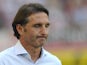 Stuttgart's headcoach Bruno Labbadia looks on prior to the German first division Bundesliga football match VfB Stuttgart vs Bayer Leverkusen in Stuttgart, southern Germany, on August 17, 2013