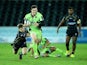 George North scores Northampton Saints' second try against Ospreys on January 18, 2015