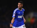 Kevin Bru of Ipswich Town in action during the FA Cup Third Round Replay match between Ipswich and Southampton at Portman Road on January 14, 2015