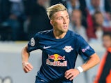 Kevin Kampl of Red Bull Salzburg during the UEFA Champions League play-off second leg football match between Malmo FF and FC Salzburg at the Swedbank Stadion on August 27, 2014