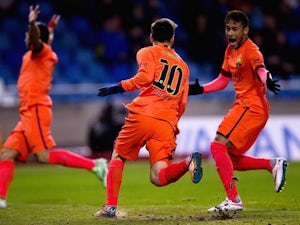 Messi hat-trick leads Barca to victory
