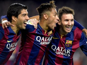 Team News: Suarez, Messi and Neymar all start for Barca