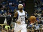 Mo Williams #25 of the Minnesota Timberwolves brings the ball down the court during the game against the San Antonio Spurs on November 21, 2014