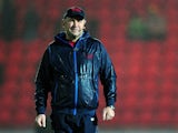 Wayne Pivac, Head Coach of Scarlets looks on ahead of the European Rugby Champions Cup match between Scarlets and Ulster Rugby at Parc y Scarlets on December 14, 2014
