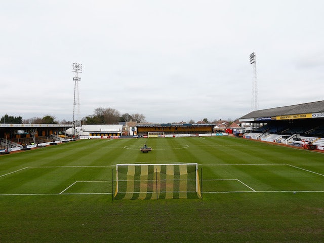 A general view at Abbey Stadium on January 19, 2015