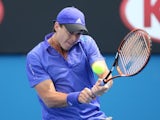 Alejandro Gonzalez in action on day two of the Australian Open on January 20, 2015