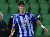 Aleksandar Dragovic of Dynamo Kyiv in action during the UEFA Europa League Group J match against Rio Ave FC on September 18, 2014