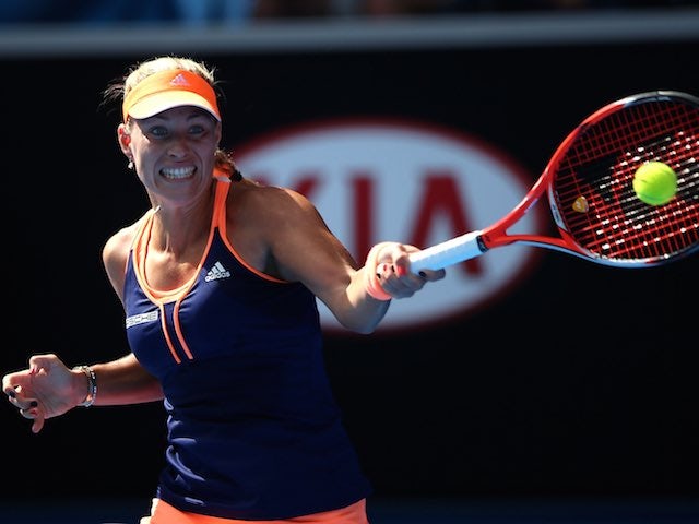 Angelique Kerber in action on day one of the Australian Open on January 19, 2015