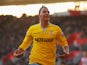 Marouane Chamakh of Crystal Palace celebrates as he scores their third goal during the FA Cup Fourth Round match between Southampton and Crystal Palace at St Mary's Stadium on January 24, 2015