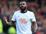 Darren Bent in action for Derby County on January 17, 2015