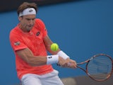 David Ferrer in action on day four of the Australian Open on January 22, 2015