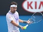 Fabio Fognini in action on day two of the Australian Open on January 20, 2015
